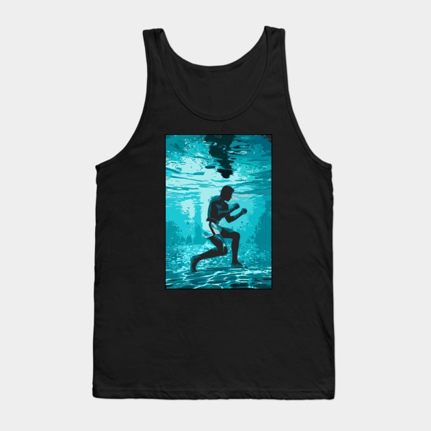 Muhammad Ali Underwater Boxing Tank Top by rattraptees